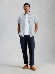 White Stuff White Finsbury Ss Floral Print Shirt - Image 3 of 6