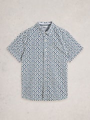 White Stuff White Finsbury Ss Floral Print Shirt - Image 5 of 6