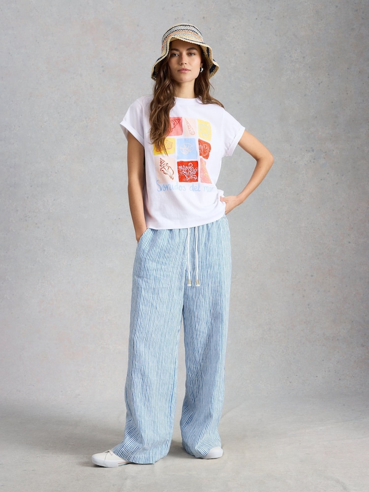 White Stuff White Gina Graphic T-Shirt - Image 1 of 6 White Stuff White Gina Graphic T-Shirt - Image 1 of 6