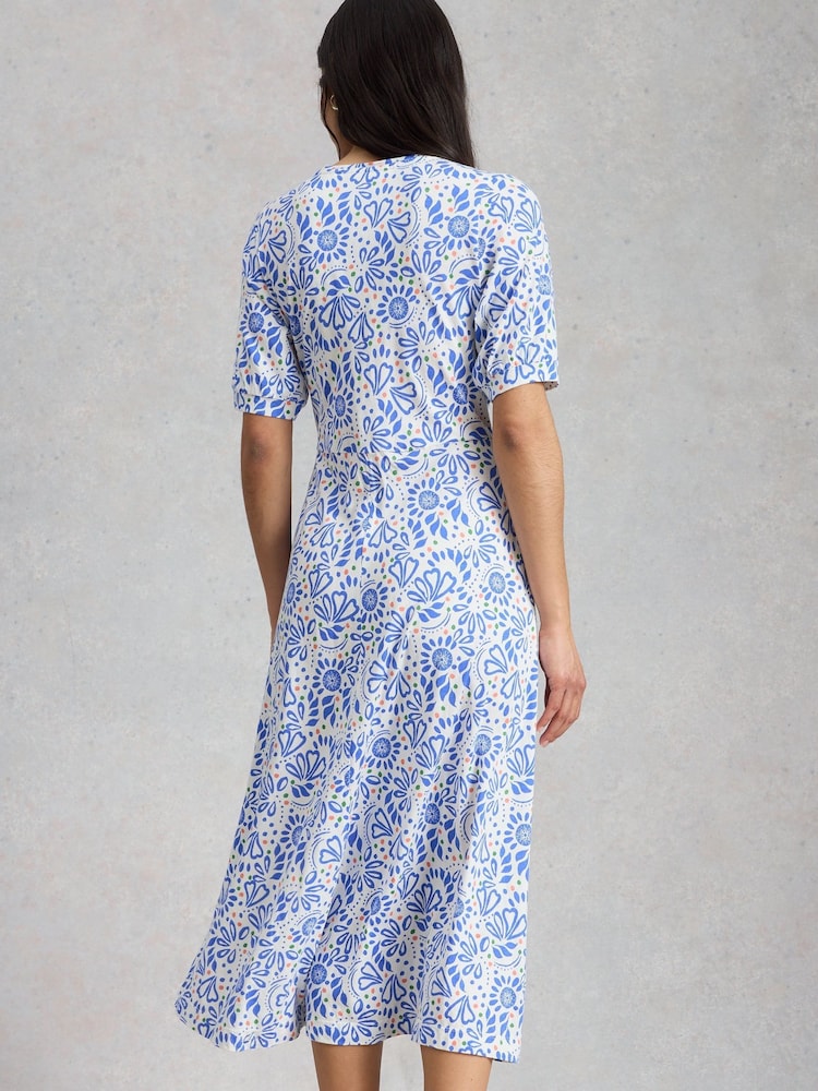 White Stuff White Megan Jersey Dress - Image 2 of 6