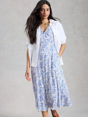 White Stuff White Megan Jersey Dress - Image 3 of 6