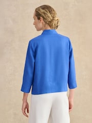 Hobbs Blue Nita Linen Shirt - Image 2 of 4