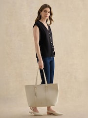 Hobbs Black Hayley Button Top - Image 4 of 5