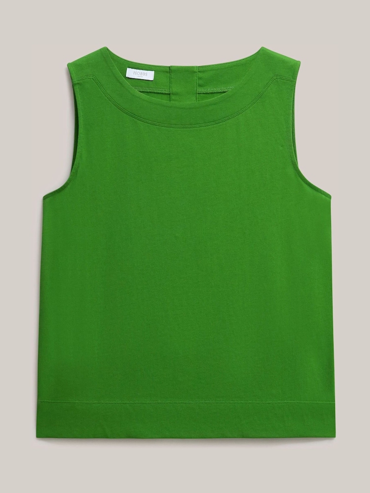 Hobbs Green Fern Button Top - Image 5 of 5 Hobbs Green Fern Button Top - Image 5 of 5