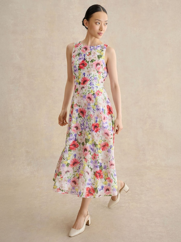 Hobbs White Petite Carly Dress - Image 1 of 4 Hobbs White Petite Carly Dress - Image 1 of 4