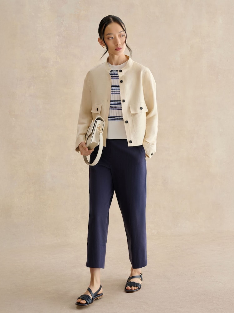 Hobbs Blue Seaton Crochet Tank Top - Image 4 of 4