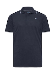 BadRhino Big & Tall Black Tipped Polo Shirts 3 Pack - Image 2 of 4