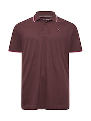 BadRhino Big & Tall Black Tipped Polo Shirts 3 Pack - Image 3 of 4