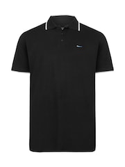 BadRhino Big & Tall Black Tipped Polo Shirts 3 Pack - Image 4 of 4