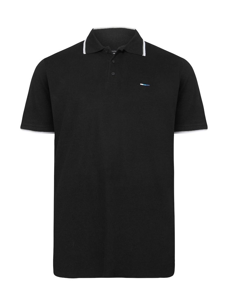 BadRhino Big & Tall Black Tipped Polo Shirts 3 Pack - Image 4 of 4