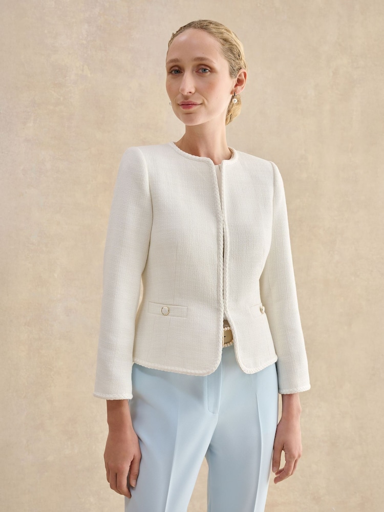 Hobbs White Otillia Jacket - Image 1 of 5 Hobbs White Otillia Jacket - Image 1 of 5