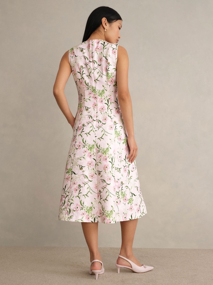 Hobbs Pink Lana Dress - Image 2 of 4 Hobbs Pink Lana Dress - Image 2 of 4