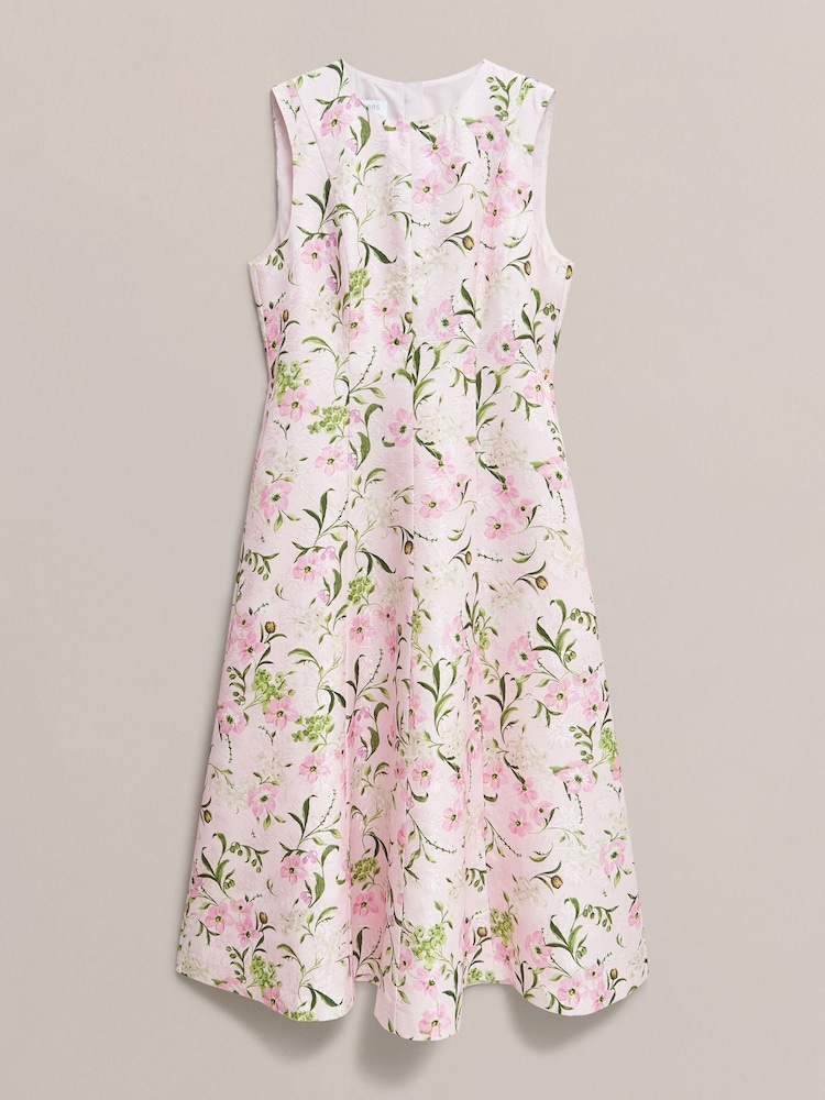 Hobbs Pink Lana Dress - Image 4 of 4 Hobbs Pink Lana Dress - Image 4 of 4