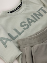 smALLSAINTS Green Biggy Oversized T-Shirt and Sweat Shorts Set - Image 3 of 6