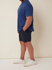 BadRhino Big & Tall Navy Blue Stretch Chino Shorts - Image 4 of 4