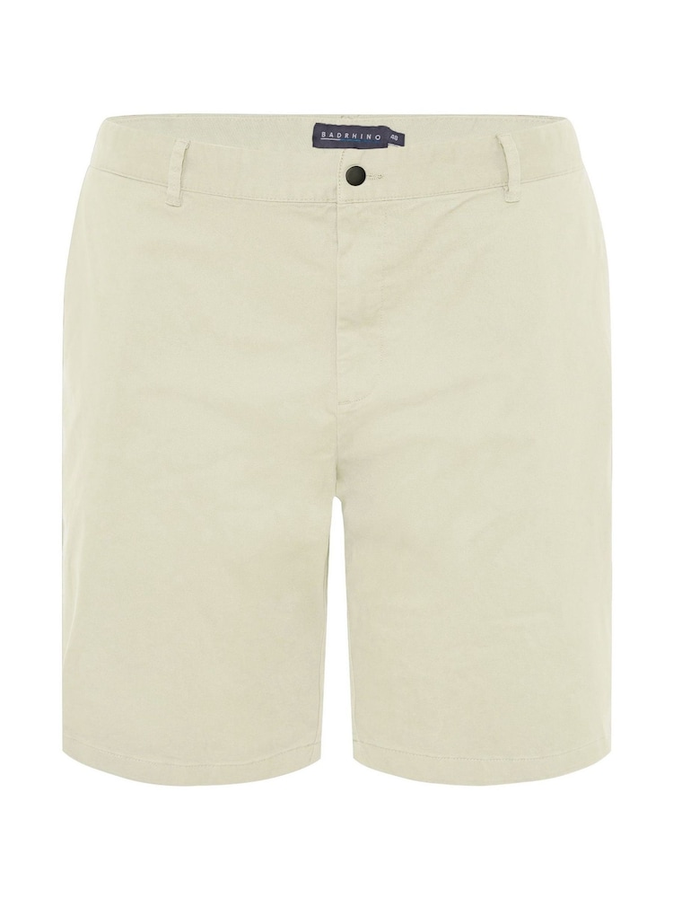 BadRhino Big & Tall Cream Stretch Chino Shorts - Image 3 of 3