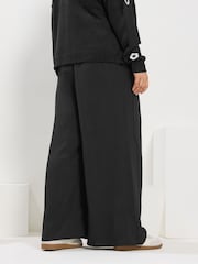 Yours Curve Black Twill Wide Leg Trousers - Image 3 of 4