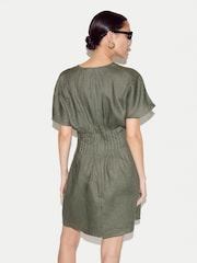 Jigsaw Pintuck Linen Dress - Image 4 of 5