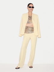 Jigsaw Gold Shimmer Gathered Jersey Top - Image 3 of 5