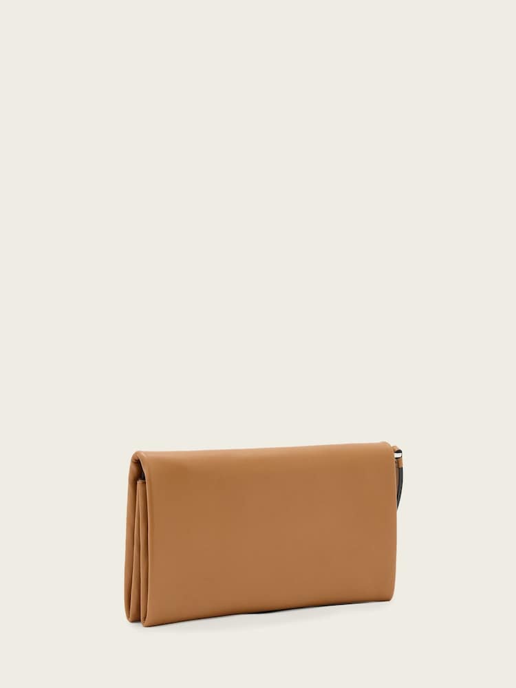 AllSaints Brown Harluna Clutch - Image 2 of 3
