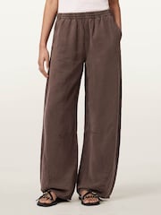 AllSaints Brown Jett Pull On Trousers - Image 1 of 7