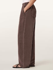 AllSaints Brown Jett Pull On Trousers - Image 3 of 7