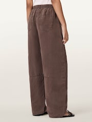 AllSaints Brown Jett Pull On Trousers - Image 4 of 7