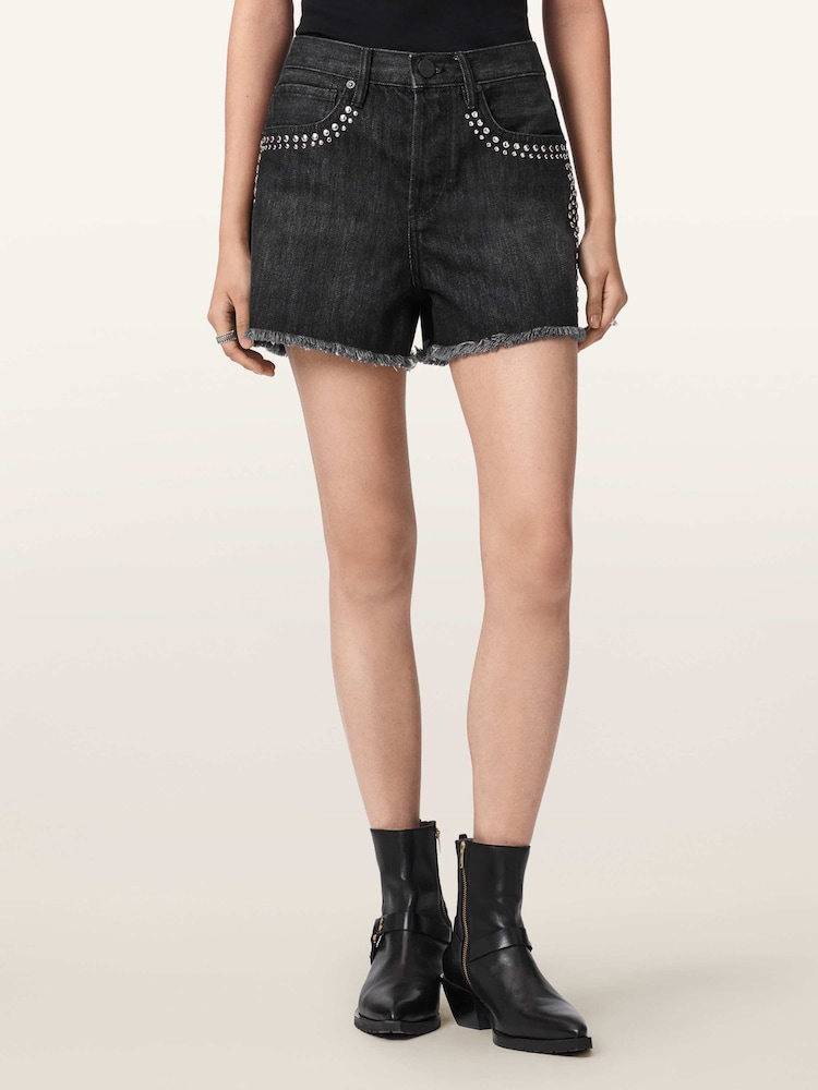 شورت Heidi مرصع من Allsaints - صورة 1 من 7