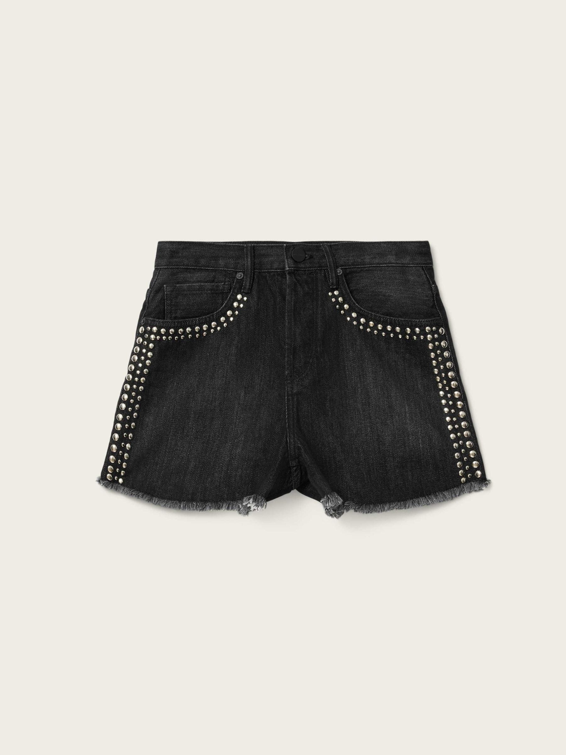Buy AllSaints Black Heidi Stud Shorts from Next USA