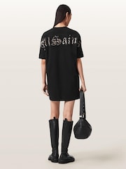 AllSaints Fuse T-Shirt Dress - Imaginea 4 din 5