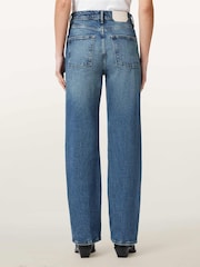 AllSaints Blue Ida Straight Jeans - Image 4 of 7