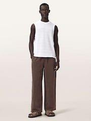 AllSaints White Cove Sleeveless Crew Neck T-Shirt - Image 3 of 7