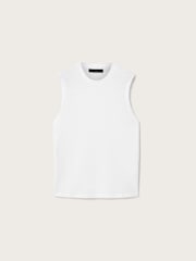 AllSaints White Cove Sleeveless Crew Neck T-Shirt - Image 7 of 7