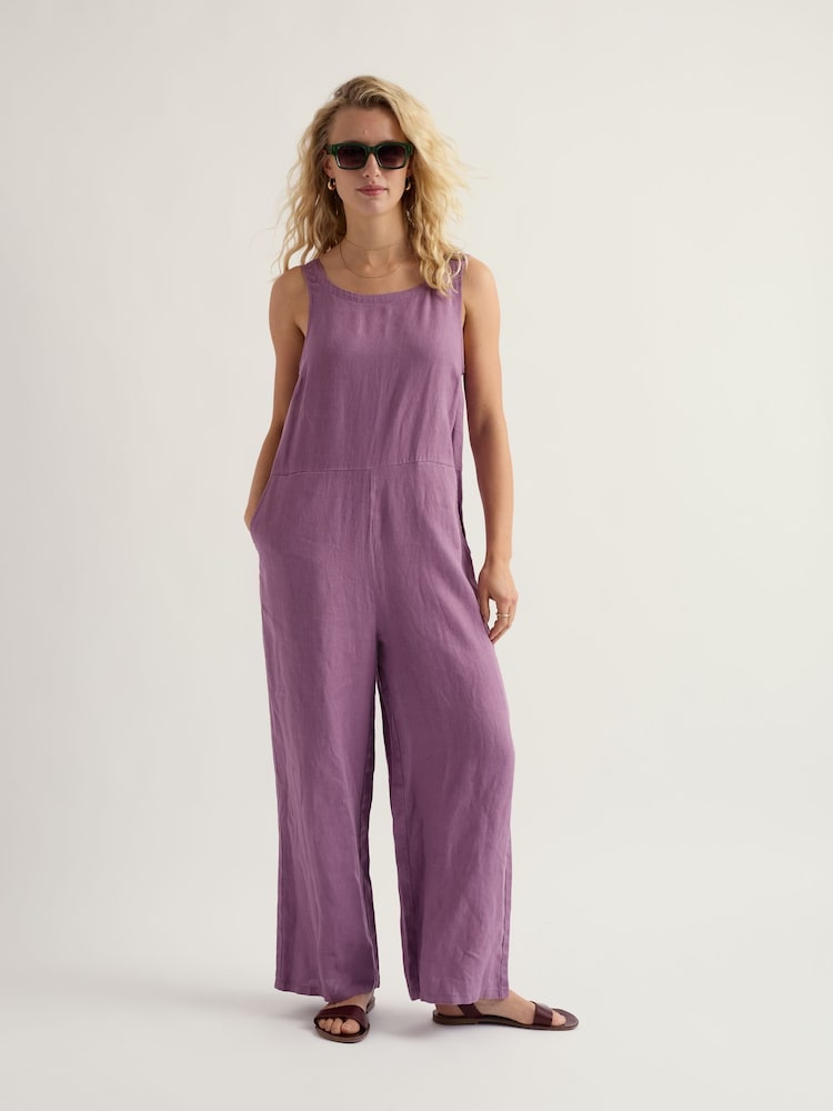 Seasalt Cornwall Purple Salt Air Jumpsuit - Image 1 of 5