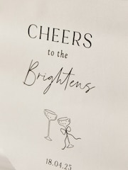 Personalised Cheers To The Wedding Wall Hanging by Made Yours - Image 2 of 3