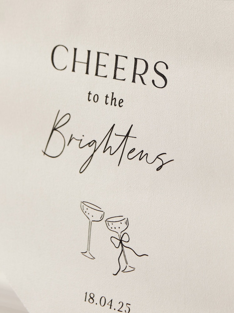 Personalised Cheers To The Wedding Wall Hanging by Made Yours - Image 2 of 3