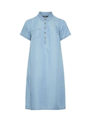 Evans Blue Lyocell Denim Dress - Image 6 of 6