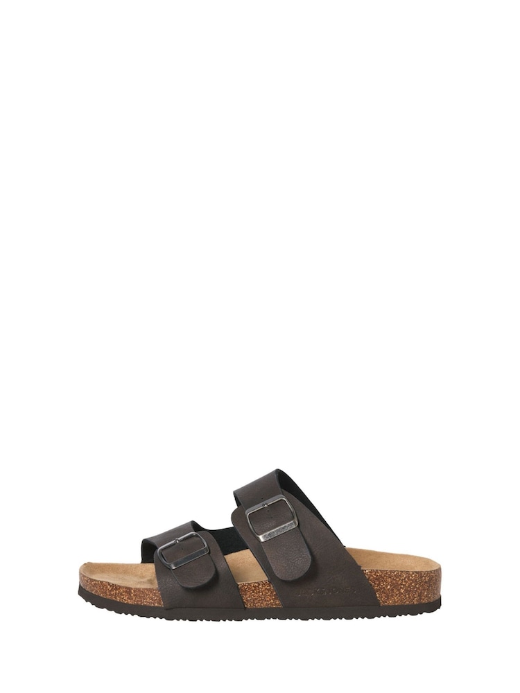Castanho - JACK & JONES Two Strap Suede Sandals - Imagem 2 de 7
