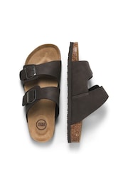 Castanho - JACK & JONES Two Strap Suede Sandals - Imagem 4 de 7