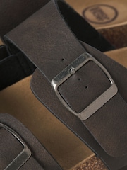 Коричневий - JACK & JONES Two Strap Suede Sandals - Image 8 of 8