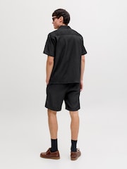 JACK & JONES Black Textured Resort Shirt & Shorts Set - Image 3 of 6