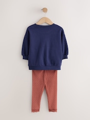 Navy Bear Sweatshirt and Leggings Set (3mths-7yrs) - Image 7 of 9