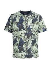 JACK & JONES Blue Regular Fit Printed T-Shirts 2 Pack - Image 2 of 6