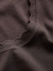The Set 3 Pack Ribbed Scallop Scoop Long Sleeve T-Shirts - Εικόνα 5 του 6