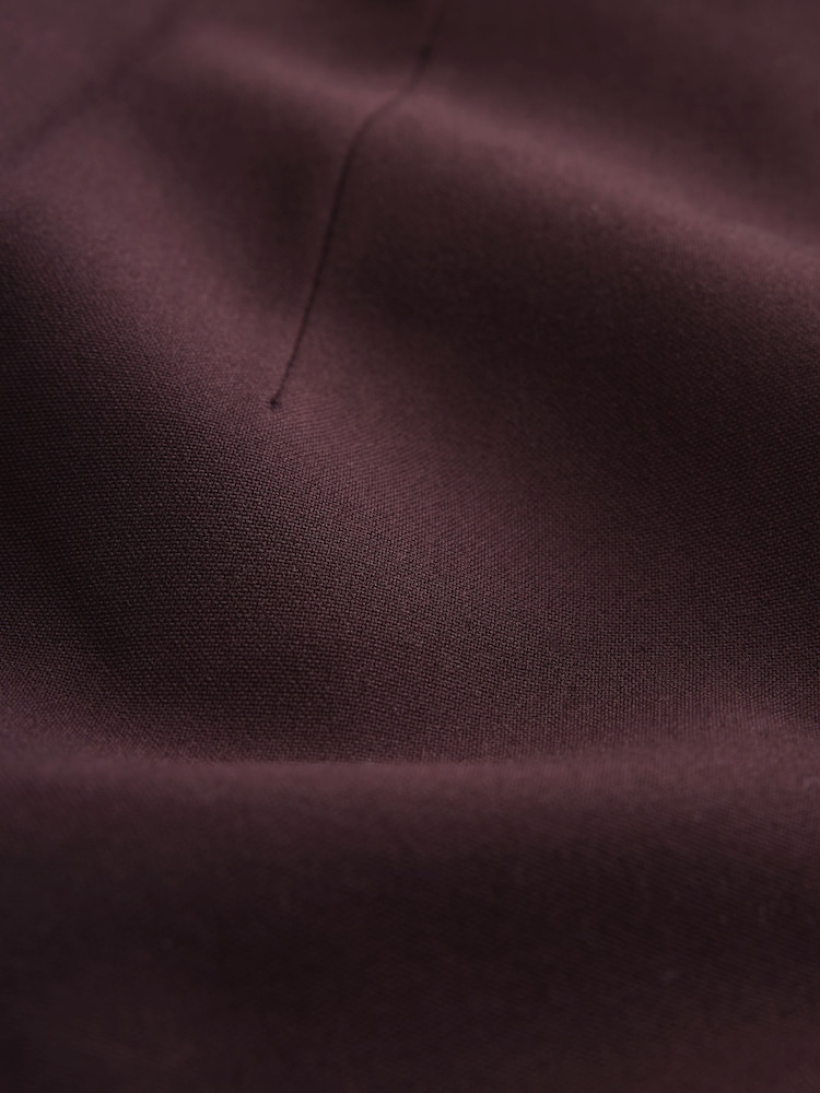 Burgundy Red Tailored Single Breasted Blazer With Wool - Image 7 of 7 Burgundy Red Tailored Single Breasted Blazer With Wool - Image 7 of 7
