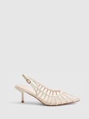 River Island Escarpins à talons en maille à empiècements - Image 1 sur 5