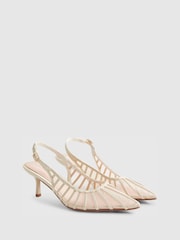 River Island Escarpins à talons en maille à empiècements - Image 2 sur 5