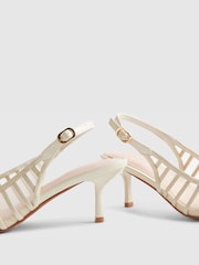 River Island Escarpins à talons en maille à empiècements - Image 5 sur 5