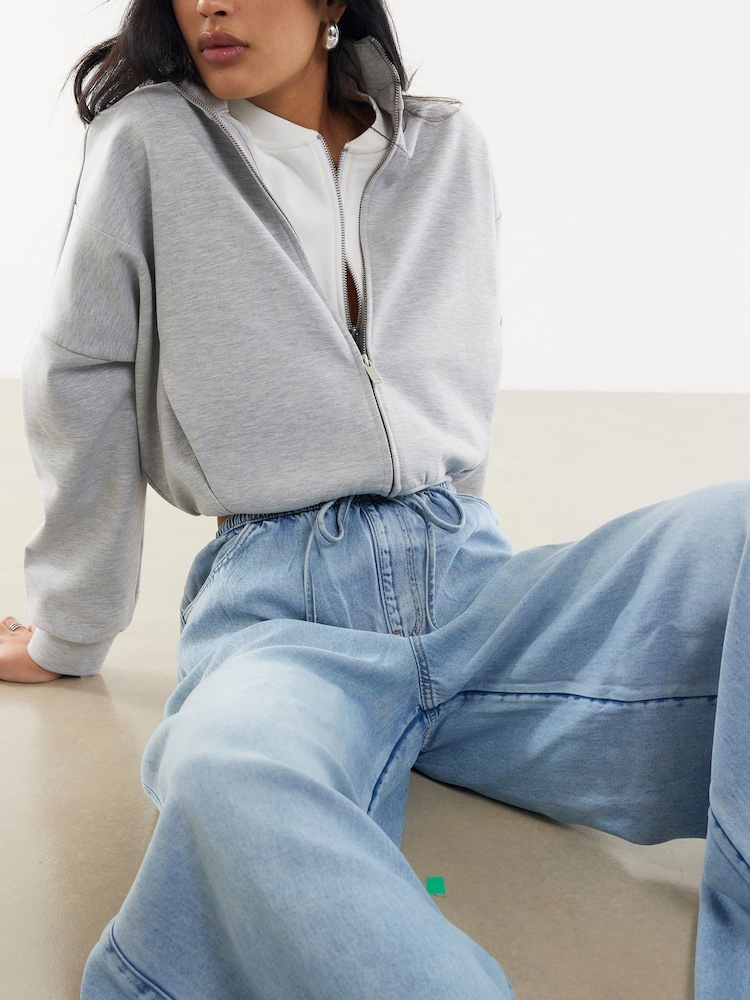 River Island Wide Leg Relaxed Pyjamas Joggers Jeans - Bild 4 von 4