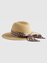 River Island Polka Dot Band Fedora Hat - Imagen 2 de 3